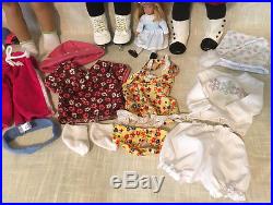 Lot 3 American Girl Dolls 18 MOLLY REBECCA KIT + Clothes Outfits Accs Retired