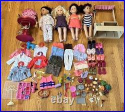 Lot Of 4 Our Generation Battat Doll American Girl 130 PCS Clothes & Accessories