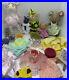 Lot Of 5 American Girl Angelina Ballerina Plush + Extra Outfits, States, Crowns