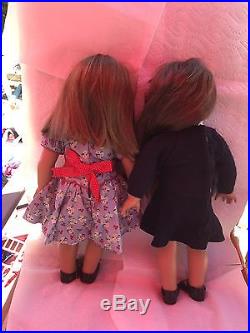 MOLLY & EMILY Best Friends Original American Girl 18 Dolls with outfits