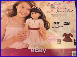 NEW AMERICAN GIRL Doll Samantha Special Edition Holiday Set Outfit Coat Dress