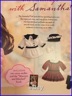 NEW AMERICAN GIRL Doll Samantha Special Edition Holiday Set Outfit Coat Dress