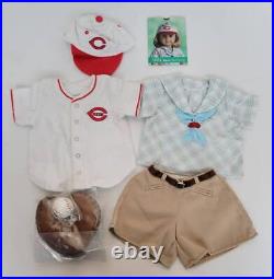 NEW American Girl Kit's Reds Fan Baseball Outfit missing socks-Retired