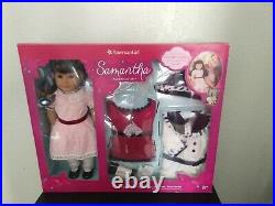 NEW American Girl Samantha Doll Gift Set Holiday Outfits Party Dress Fancy Coat