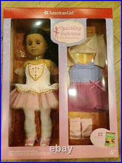 NEW? American Girl Sparkling Ballerina Doll & Outfit Set Dark Hair. New Sealed
