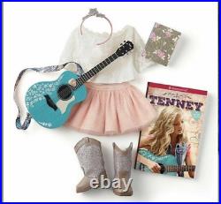 NEW IN BOX TENNEY BUNDLE American Girl Doll SPOTLIGHT OUTFIT GUITAR ACCESSORIES