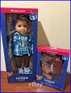 NEW Lot of American Girl Logan Everett Boy Doll With Performance Outfit