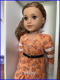 NIB American Girl 18 Doll Evette Medium Skin Curly Carmel Hair Gray Eyes WBU