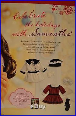 NIB American Girl Doll Samantha Limited Edition Holiday/Christmas Set 3 Outfits
