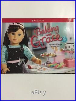 New! AMERICAN GIRL GRACE THOMAS Doll BAKING OUTFIT Baking With Grace Book Kit +