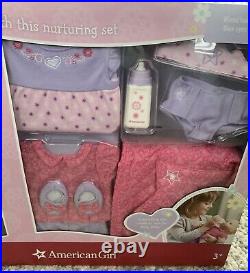 New American Girl Bitty Baby Doll & Accessories Blond Blue Eyes Outfits Bag Etc