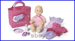 New American Girl Bitty Baby Doll & Accessories Blond Blue Eyes Outfits Bag Etc