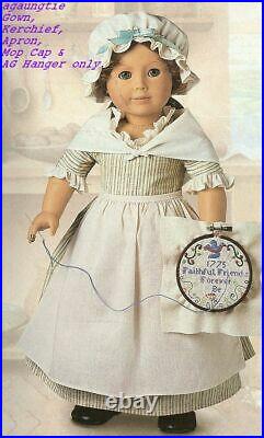 New American Girl Felicity WORK GOWN Complete Outfit Addy Kirsten Samantha