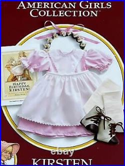 New American Girl Kirsten Birthday Outfit Collection CompleteDressBootsBook