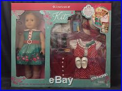 New Kit Kittredge American Girl 18 Doll Report Set Camera Book 2 Outfits 16 Pc