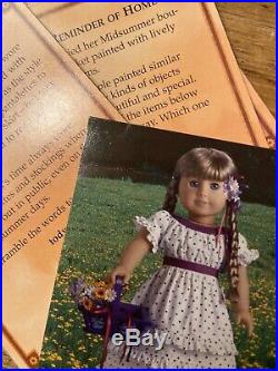 New NRFB American Girl Doll Kirsten Midsummer Outfit Dress Complete Box Retired