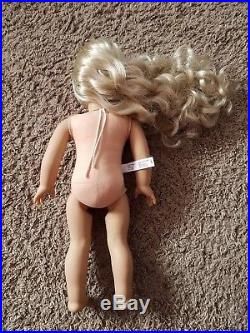 OOAK Custom American Girl Doll Caroline Hazel Eyes Blond Curly Hair + Outfits