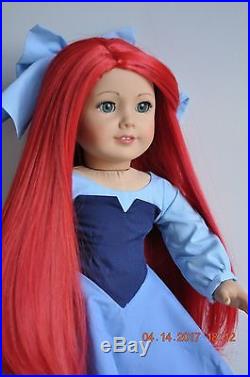 OOAK Gorgeous Custom American Girl Disney Ariel Doll with 2 OUTFITS