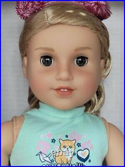 OOAK Repainted American Girl Doll Truly Me TM #83 Blonde Hazel withJapan Outfit