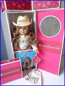 Original American Girl NICKI Nikki GOTY 2007 Doll Book Dude Ranch Outfit Hat MIB