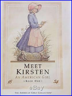 Original Kirsten American Girl Doll Set in Box with Bed Outfits Book 1st Ed. 1996
