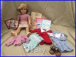 Original american Girl Kit Kittredge 18 doll & clothes Lot School Xmas Outfits