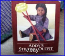 PLEASANT COMPANY/American Girl ADDY'S STILTING OUTFIT & STILTS RAREHTF1997