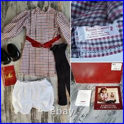 PLEASANT COMPANY American Girl DOLL SAMANTHA w BOX, MEET OUTFIT (2008) Displayed