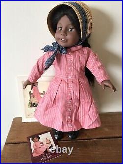 Pleasant Co. American Girl Doll Addy Walker With Meet Outfit Bonnet Book Pamphlet