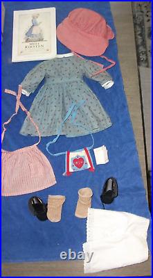 Pleasant Company 18 American Girl Kirsten Doll in Meet Outfit with book