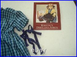 Pleasant Company AG Kirsten On the Trail Outfit Checked Dress Shawl Apron Ties