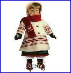 Pleasant Company American Girl Doll Kirsten Red Winter Heart Skating Scarf 