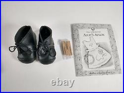 Pleasant Company American Girl Addy Work Outfit Dress Apron Clothespins Shoes