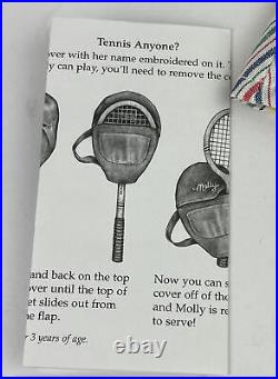 Pleasant Company American Girl Doll Molly Tennis Outfit Complete Set with Racket