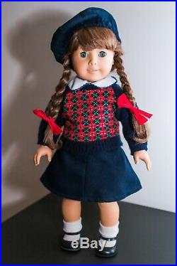 Pleasant Company American Girl Doll Molly WHITE BODY Meet Outfit Accessories 90