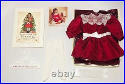 Pleasant Company American Girl Doll Samanthas Cranberry Party Dress Outfit NIB