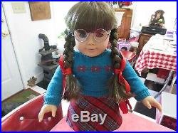 Pleasant Company American Girl Molly Doll & Rare Turquoise Outfit Adult Owned EC