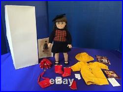 Pleasant Company American Girl Molly Doll in box + Winter Story Raincoat Outfit
