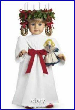 Pleasant Company Kirsten American Girl St. Lucia Set Outfit Wreath Tray Xmas +++