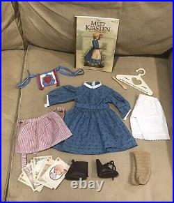 Pleasant Company Kirsten's Classic Meet Outfit Retired American Girl Doll + MORE