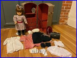 Pleasant Company Samantha Collection 18 Doll, Trunk, & Outfits -Display Only