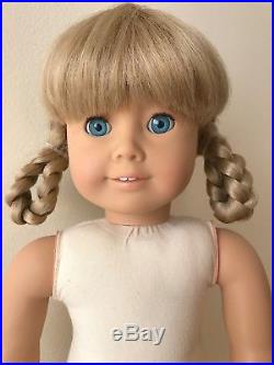 Pleasant Company White Body Kirsten Doll in full meet outfit American Girl