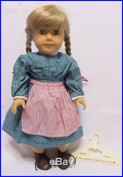 Pre-Mattel American Girl 18 KIRSTEN LARSON Doll withMeet Outfit & Apron Dress