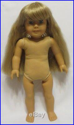 Pre-Mattel American Girl 18 KIRSTEN LARSON Doll withMeet Outfit & Apron Dress