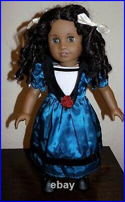 RARE American Girl Cecile African American Doll in Meet Outfit Beautiful