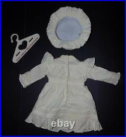 RARE American Girl Lawn Party Outfit Samantha's Cream Dress & Hat