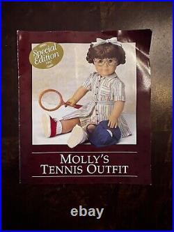 RARE American Girl Molly Pleasant Co Special Edition Complete Tennis Outfit