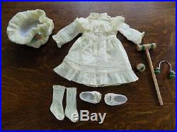 RARE American Girl Samantha Lawn Party Croquet Outfit Set Dress Hat MORE HTF EUC