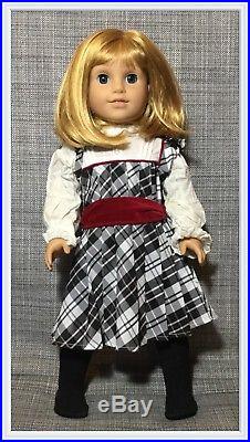 RARE & RETIRED American Girl Doll NELLIE with Holiday Dress & Winter Coat Outfit