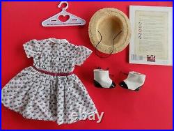Retired 1995 Pleasant Co Addy Summer Outfit American Girl Dress Hat Boots Pin